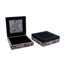 Wooden Flower Jewelry MDF Box with Laser for Gift (628200)